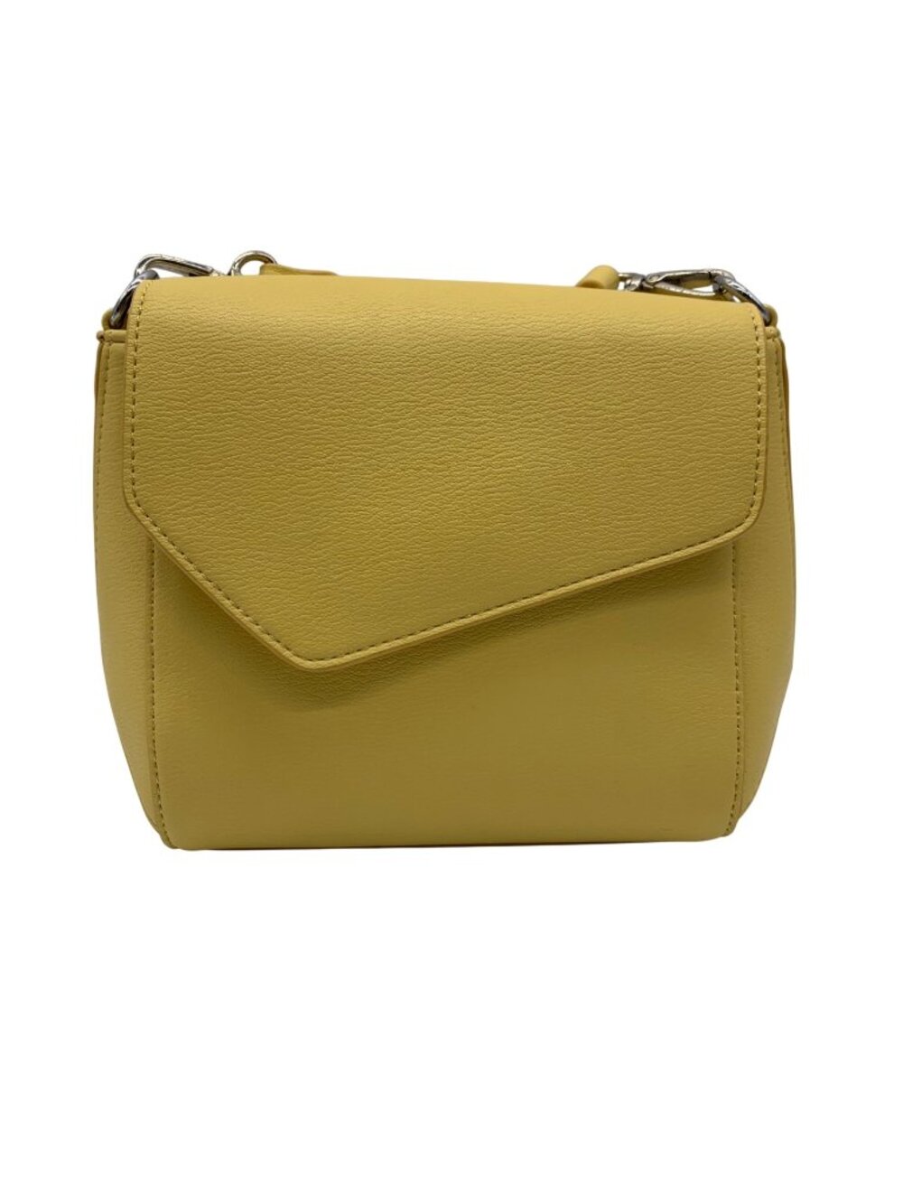 MMS Yellow Leather Crossbody Bag